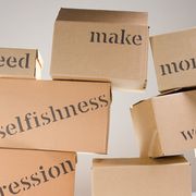 Abstract crystal structure symbolizing mental focus