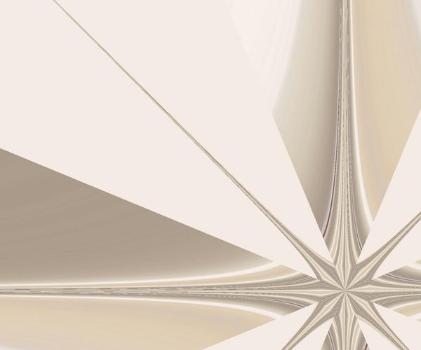 Symmetric ice pattern representing internal harmony